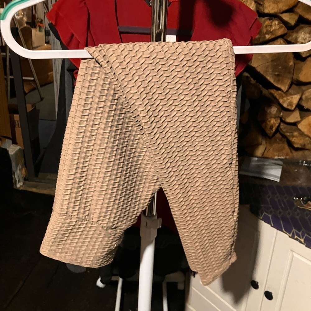 Booty by Brabants croco Tan Textured Bottoms